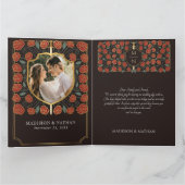 剣&シールド中世ファンタジーモノグラム結婚ズ サンキューカード (内部)