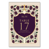 剣&シールド中世ファンタジーモノグラム結婚ズ テーブルナンバー (裏面)