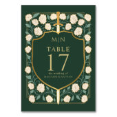 剣&シールド中世ファンタジーモノグラム結婚ズ テーブルナンバー (裏面)