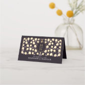 剣&シールド中世ファンタジーモノグラム結婚ズ プレイスカード (裏面)