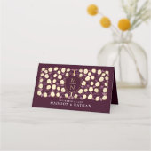 剣&シールド中世ファンタジーモノグラム結婚ズ プレイスカード (裏面)