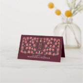 剣&シールド中世ファンタジーモノグラム結婚ズ プレイスカード (裏面)