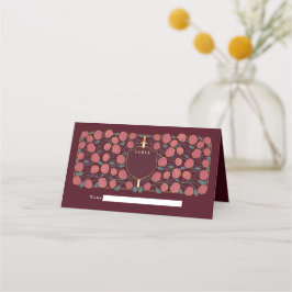 剣&シールド中世ファンタジーモノグラム結婚ズ プレイスカード