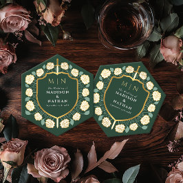 剣&シールド中世ファンタジーモノグラム結婚ズ ペーパーコースター