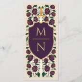 剣&シールド中世ファンタジーモノグラム結婚ズ メニュー (裏面)