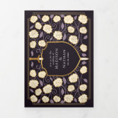 剣&シールド中世ファンタジーモノグラム結婚ズ 三つ折り招待状 (カバー)