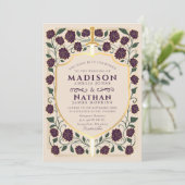 剣&シールド中世ファンタジーモノグラム結婚ズ 招待状 (スタンド正面)