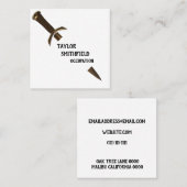 剣 スクエア名刺 (正面/裏面)