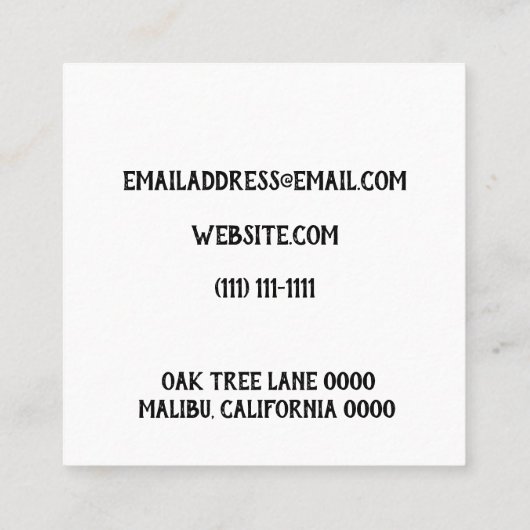 剣 スクエア名刺 (裏面)