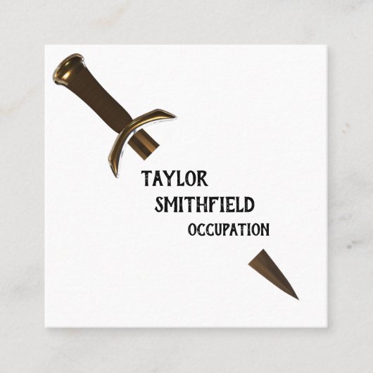 剣 スクエア名刺 (正面)