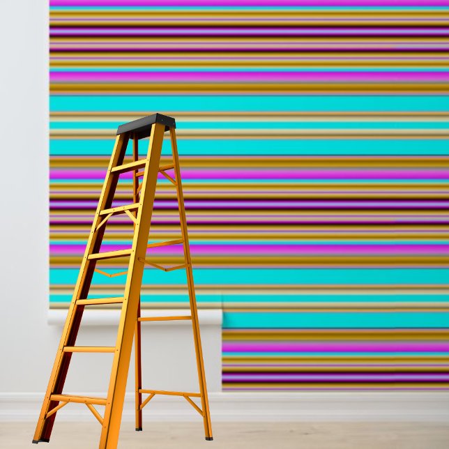 剥がして貼る壁紙 ピンク 青 紫 ストライプ 壁紙 (Peel and Stick Wallpaper Pink Blue Purple Stripe Wallpaper
)