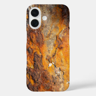 剥がれた錆びた金属の表面 iPhone 16ケース