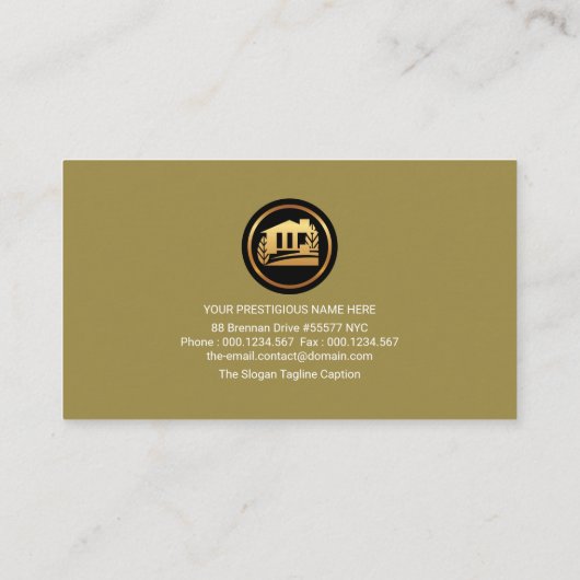 剥がれ石膏古れんが石壁石造 名刺 (裏面)