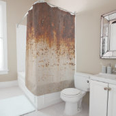 剥絵を描がれ、錆びた壁の質感。 シャワーカーテン (インサイチュ)