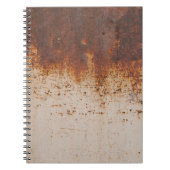 剥絵を描がれ、錆びた壁の質感。 ノートブック (正面)