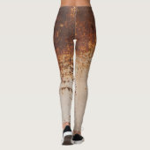 剥絵を描がれ、錆びた壁の質感。 レギンス (裏面)