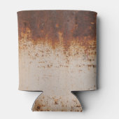 剥絵を描がれ、錆びた壁の質感。 缶クーラー (裏面)