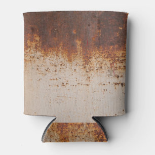 剥絵を描がれ、錆びた壁の質感。 缶クーラー