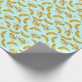 剥落全体のバナナ模様 ラッピングペーパー (角)