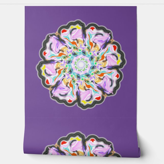 剥離とスティック壁紙14 - Sweet Lavendar 壁紙 (ほどく)