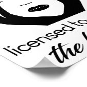 剥離の許可を受けたエステティシャン ポスター (角)