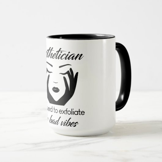 剥離の許可を受けたエステティシャン マグカップ (正面右)