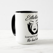 剥離の許可を受けたエステティシャン マグカップ (正面左)