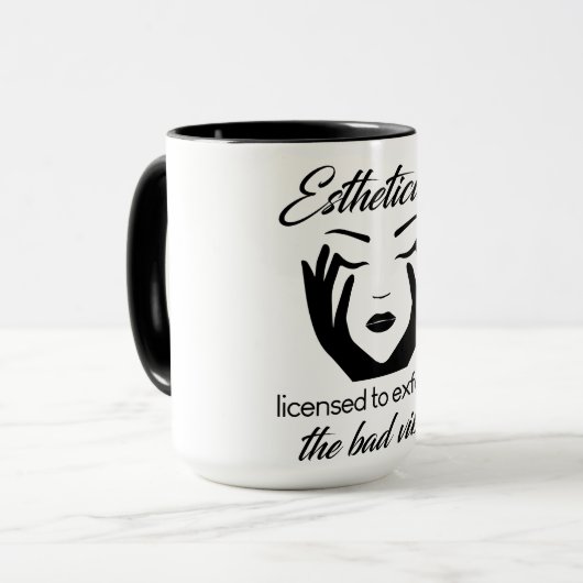 剥離の許可を受けたエステティシャン マグカップ (正面左)