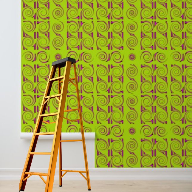 剥離スティック幾何モダンパターンライムパターン 壁紙 (Peel Stick Modern Geometric Pattern Lime Pattern Wallpaper)