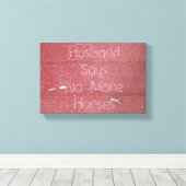 剥離バ絵を描ンン、夫はそれ以上の馬と言う キャンバスプリント (インサイチュ (ウッドフロア))