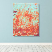 剥離絵を描と錆び抽象芸術 キャンバスプリント (インサイチュ (ウッドフロア))