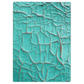 剥離絵を描素朴ターコイズティール（緑がかった色） クリップボード (裏面)