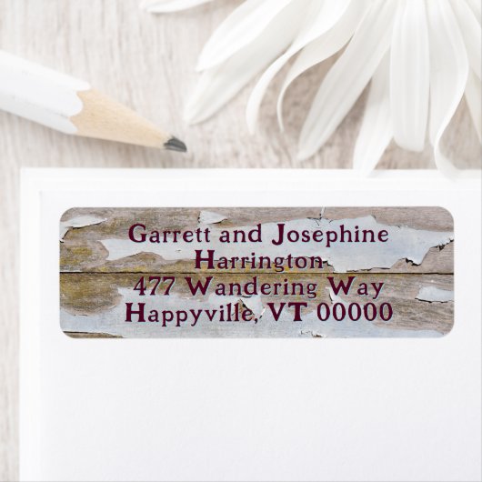 剥離絵を描素朴差出人住所ラベル ラベル (インサイチュ)