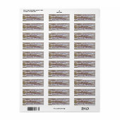 剥離絵を描素朴差出人住所ラベル ラベル (フルシート)