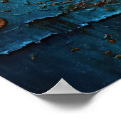 剥離絵を描素朴、アンティーク ポスター (角)