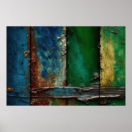 剥離絵を描素朴、アンティーク ポスター