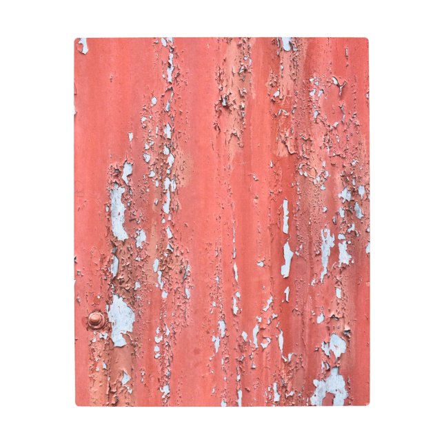 剥離絵を描 メタルプリント (正面)