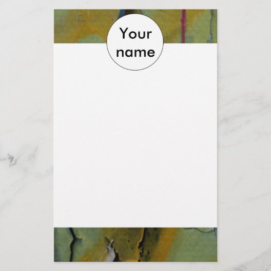 剥離絵を描 便箋 (正面)