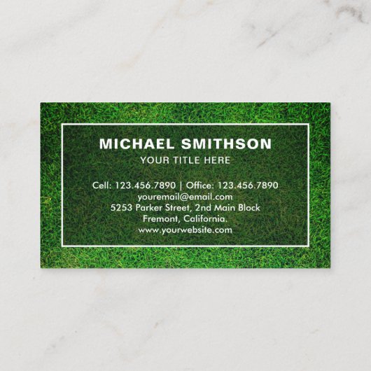 剪定ばさみ園芸造園気に芝 名刺 (裏面)