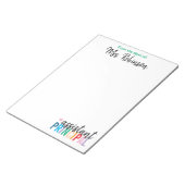 副パーソナライズされた校長から ノートパッド (アングル)