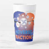 副作用ポッドキャスト-ラテMug 17 oz カフェラテマグ (正面)