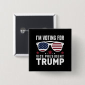 副大統領トランプに投票します 2024年選挙 缶バッジ (正面&裏面)
