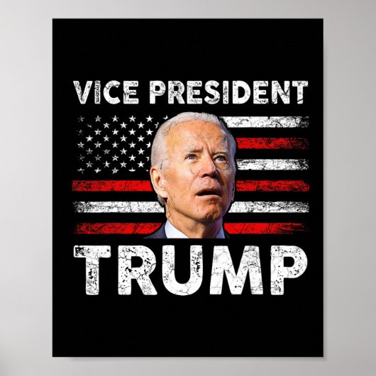 副大統領トランプ米国旗バイデン2024年選挙M ポスター (正面)