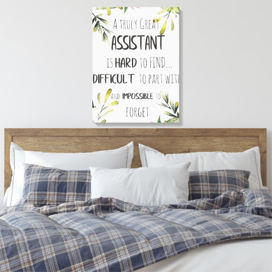副感謝秘書ありがとう引用文 キャンバスプリント (インサイチュ (寝室))