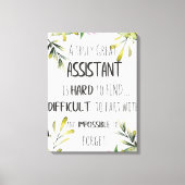 副感謝秘書ありがとう引用文 キャンバスプリント (正面)