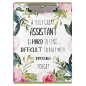 副感謝秘書ありがとう引用文 クリップボード (正面)