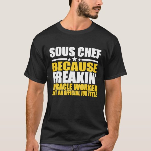 副料理長のための副料理長の同僚2 Tシャツ (正面)