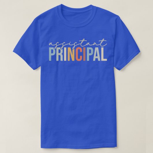 副校長おもしろい職名学校労働者 Tシャツ (デザイン正面)