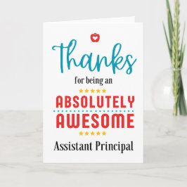 副校長さん感謝していに感謝素晴らし カード