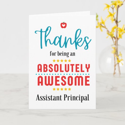 副校長さん感謝していに感謝素晴らし カード (黄色い花)